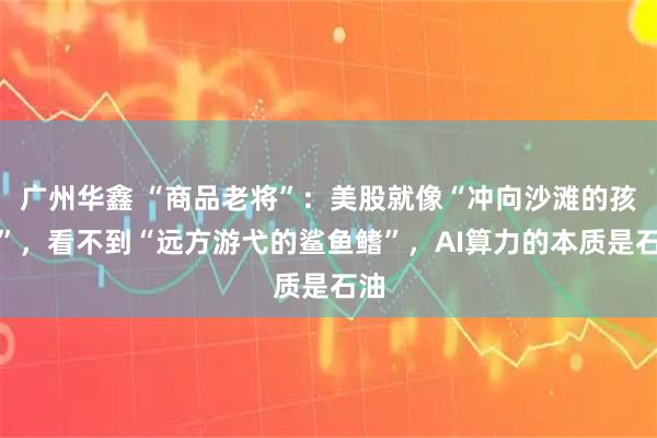 广州华鑫 “商品老将”：美股就像“冲向沙滩的孩子”，看不到“远方游弋的鲨鱼鳍”，AI算力的本质是石油